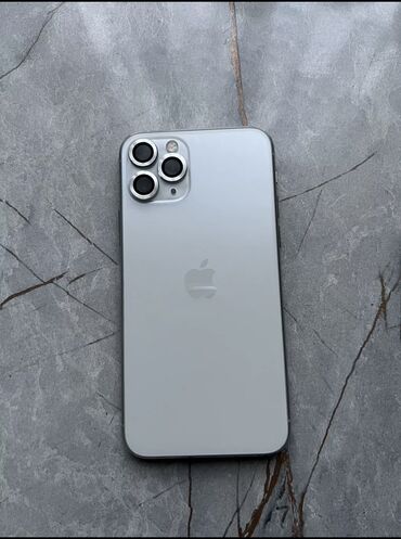 Apple iPhone: IPhone 11 Pro, Б/у, 64 ГБ, Белый, Защитное стекло, Чехол, Коробка, 78 %