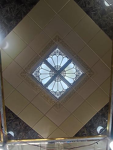 asma tavan metbex ucun: Dekorativ asma tavan paneli - Material: yüksək keyfiyyətli — 1