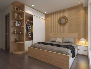 эргономичная мебель: Двуспальная кровать, Шкаф, Трюмо, 2 тумбы, Турция, Новый