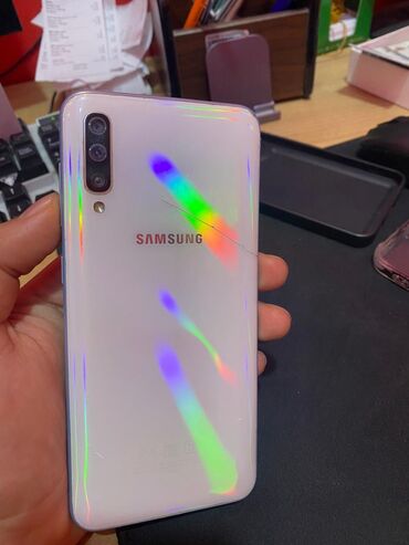 Samsung: Samsung Galaxy A50, 64 GB, rəng - Ağ, Barmaq izi