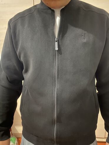 флисовая куртка: Мужская толстовка, XL, Polo Ralph Lauren, Новый, цвет - Черный, Самовывоз