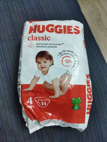 тай тай подгузники: Такма жалаяктар Huggies, 4-өлчөм, Бир жолу колдонулуучу