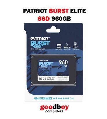 Жесткие диски, переносные винчестеры: Накопитель, Новый, Patriot, SSD, 1 ТБ, 2.5", Для ПК