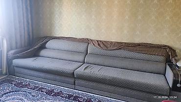 румынский диван: Диван прямой, длинный (около 3-3,5м.,цвет бежевый б/у в хорошем — 2
