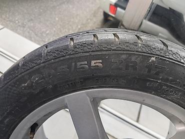 porsche disk: Məhsul: Porsche loqolu yüngül lehimli disk + Continental şin komplekti — 3