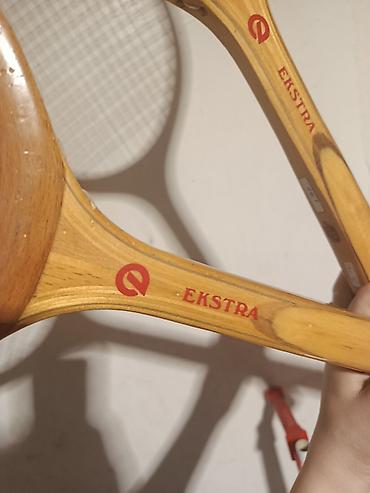 İdman və istirahət: Məhsul: Ekstra markalı taxta tennis raketləri (2 ədəd)fıstıq ağacından — 4
