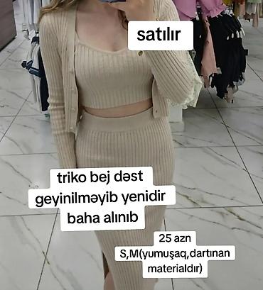 triko dest: Triko bej dəst – 3 parçadan ibarət: kardiqan, qısa top və beldən — 1