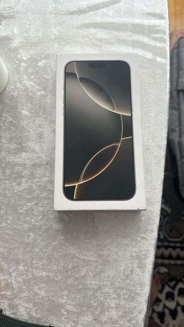 купить iphone: IPhone 16 Pro Max, 256 GB, Desert Titanium, Sənədlərlə