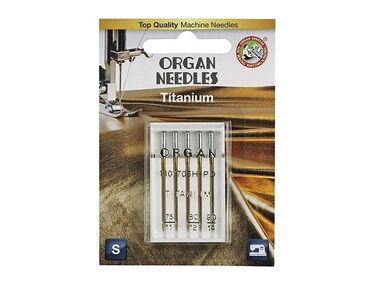 машинка строчка: ОПИСАНИЕ Титаново-нитридное покрытие защищает эти иглы Organ от