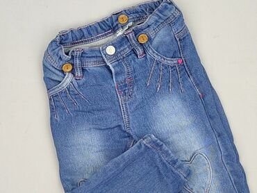 jeansy ze średnim stanem: Denim pants, 9-12 months, condition - Very good