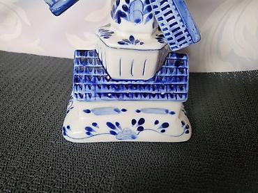 tupperware panorama set: Vetrenjaca nova holandska,rucni rad iz 70ih.god. Figura vetrenjace — 9