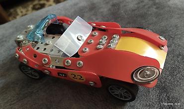 Avtomobil modelləri: Hot Wheels yigilmis konstruktor masin modeli. - Metal konstruktordan — 6