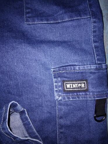 Cinslər: MUDDY brend qadın şalvarı - Rəng: açıq bej/qum rəngi - Ölçü: 26 — 7