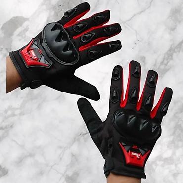 Oprema za bicikliste: Moto zaštitne rukavice – crno/crvene - Ojačani štitnici za članke od — 9