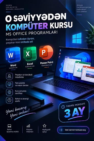 Kompüter kursları: Kompüter kursu: Microsoft Office — 1