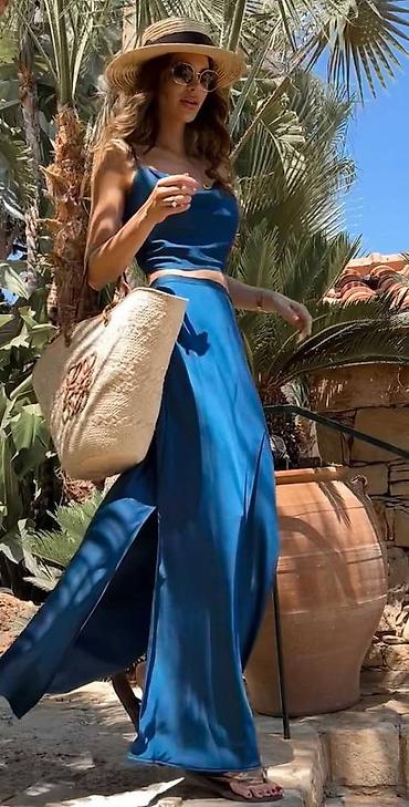 lil solid accessories: Myka komplet, sastoji se od Maxi Naomi suknje, sa redovnim strukom — 1