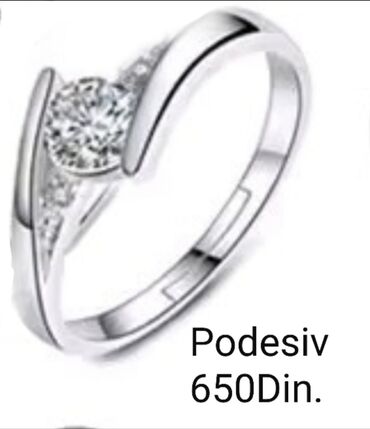 Prstenje: Ženski prsten, Materijal: Cirkon — 8