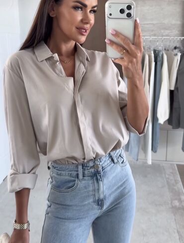 Košulje: 🔥Ženska košulja sa 3/4 rukavima - Model: klasična košulja ravnog — 6