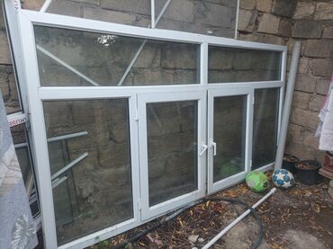 Plastik pəncərələr: PVC pəncərə-vitray blok - Material: ağ PVC profil, ikiqat şüşə — 5