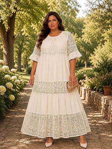 Haljine: 06. Još jedna predivna haljina za punije XL 2XL 3XL Cena : 3.290 — 6