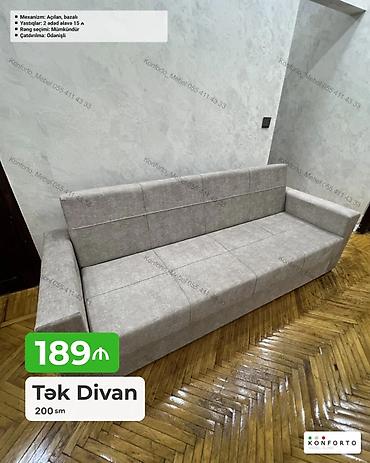 acilan kravat: Tək Divan – 200 sm - Mexanizm: Açılan, bazalı (yataq funksiyalı, alt — 1