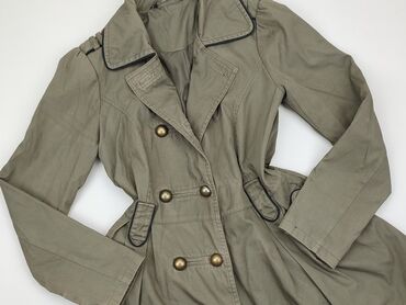 długie spódnice khaki: Coat, S (EU 36), condition - Good