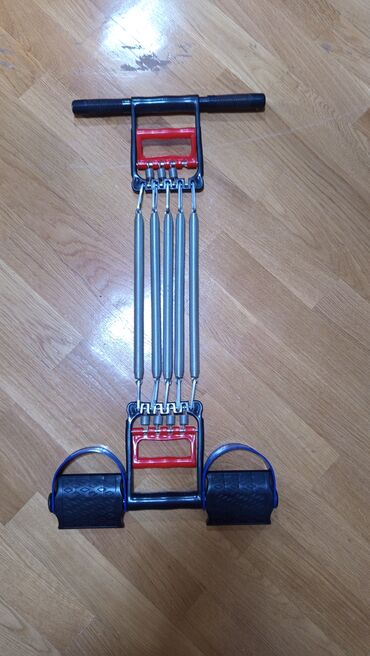 продам тренажер бубновского бу: Qarın əzələsi üçün rezinli yaylı məşq aləti.Spring exerciser