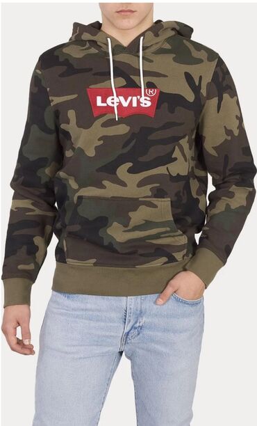 шапка 3 в 1 бишкек: Мужская толстовка, XL (EU 42), LeviS, Новый, цвет - Зеленый, Самовывоз, Бесплатная доставка, Платная доставка