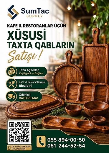 Qab-qacaq və mətbəx ləvazimatları: Nahar dəsti, rəng - Qəhvəyi — 1