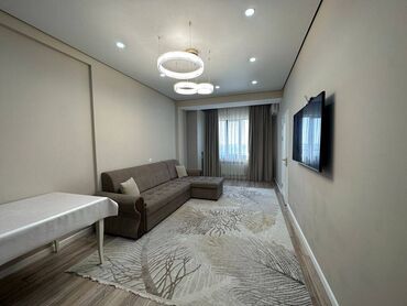 готовые квартиры от застройщика бишкек: 2 бөлмө, 57 кв. м, Элитка, 8 кабат, Дизайнердик ремонт