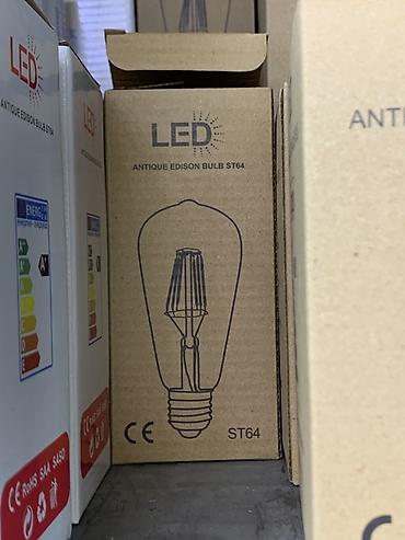 лампачки: LED лампа «Antique Edison Bulb ST64» - Тип: светодиодная декоративная — 1