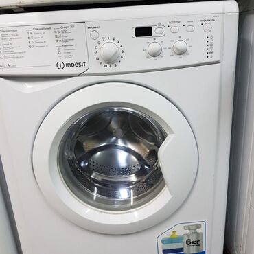 Стиральные машины: Стиральная машина Indesit, Б/у, Автомат, До 6 кг, Полноразмерная