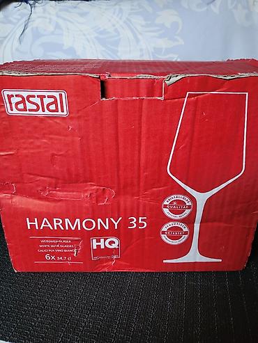 Čaše: Case nove za vino iz 90ih,kristalno staklo Rastal Nemacka. Case za — 4
