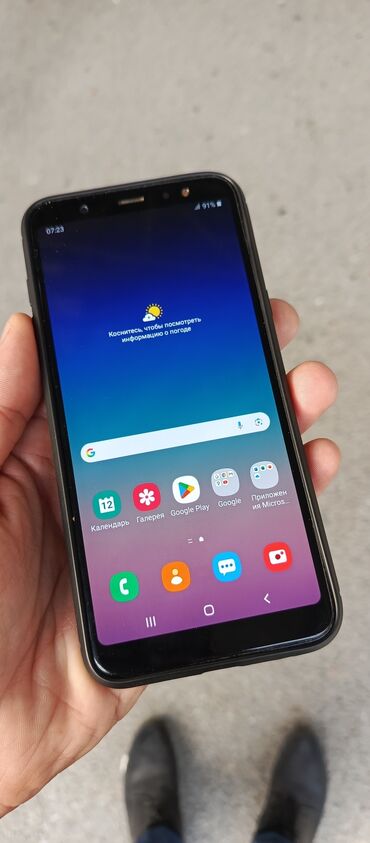 Samsung: Samsung Galaxy A6 Plus, 32 GB, rəng - Qara, Düyməli, Sensor, Barmaq izi