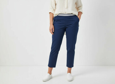 spodnie materiałowe baggy: Spodnie 3/4 damskie, rozmiar 2XL