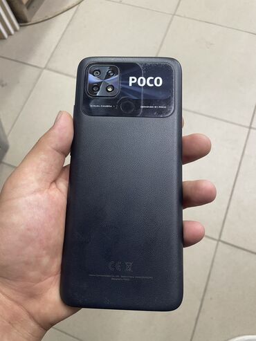 Poco: Poco C40, Б/у, 64 ГБ, цвет - Черный, 2 SIM