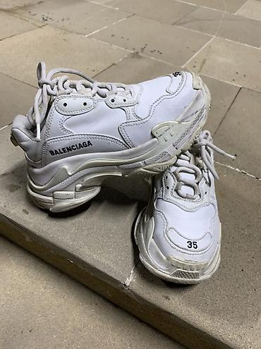 Qadın ayaqqabıları: Balenciaga, Ölçü: 35, rəng - Ağ, İşlənmiş — 1