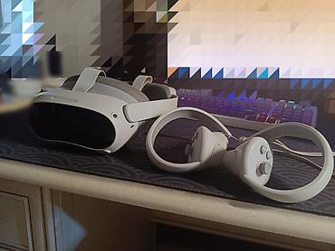 valve index: VR-шлем с двумя контроллерами, белого цвета. Комплект включает: -игры — 1