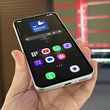 tab a: Samsung Galaxy A34 5G, Б/у, 128 ГБ, цвет - Серебристый, 2 SIM — 10