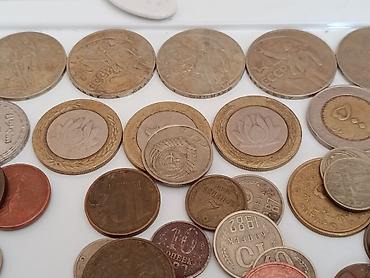 mis samovarlar: Böyük qarışıq dünya sikkələri kolleksiyası1000 -ə yaxın pul sikkəsi - — 4