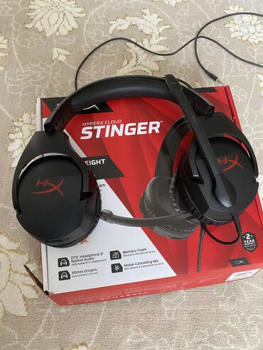спортивный наушники: Толук габариттүү, HyperX, Колдонулган, Кыймылга келтирчүүчү, Оюн үчүн