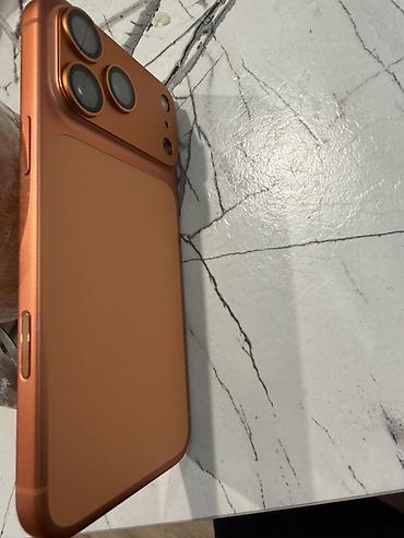 aiphone 13: IPhone 17 Pro Max, Б/у, 256 ГБ, Оранжевый, Защитное стекло, Чехол, Коробка, 96 % — 3