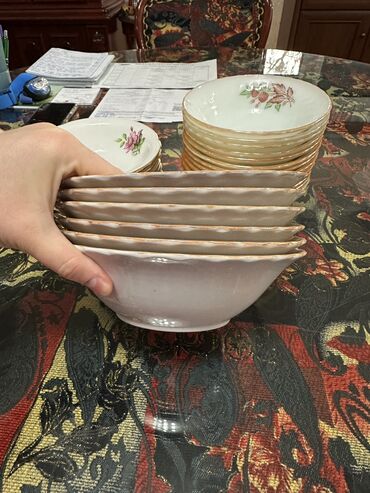 Sup qabları: Sup qabları, 6 ədədli dəst, Keramika, SSRİ — 8