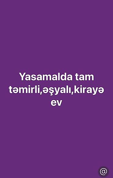 Mənzillər: Yasamalda kirayə mənzil – tam təmirli və əşyalı. Xüsusiyyətlər: - — 1