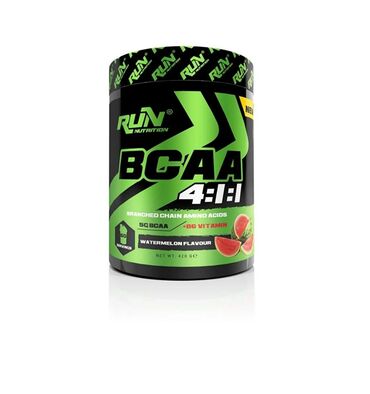 bca: Run Nutrition Bcaa 4.1.1 Karpız Aromalı - 420 gr - 60 Servis