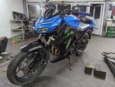 спорт мотоцикл: Спортбайк Kawasaki, 400 куб. см, Бензин, Взрослый, Новый