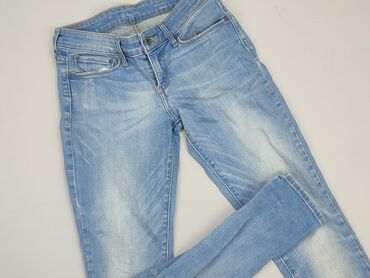 krótkie spodenki jeansowe z koronką: Jeans, S (EU 36), condition - Good