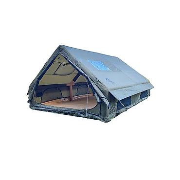 Oprema za kampovanje: Naduvni kamp šator YunduAnXing – vojnog zelena, 12 m² - Prostran — 6