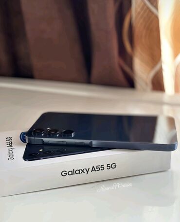 poco купить телефон: Samsung Galaxy A55, Новый, 128 ГБ, цвет - Голубой, 1 SIM