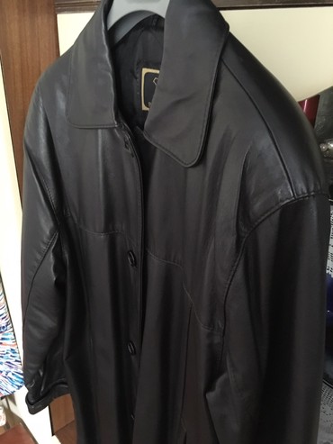 Ostale jakne, kaputi, prsluci: Nova Italijanska kožna jakna crne boje, postavljena i vatirana, jako — 3